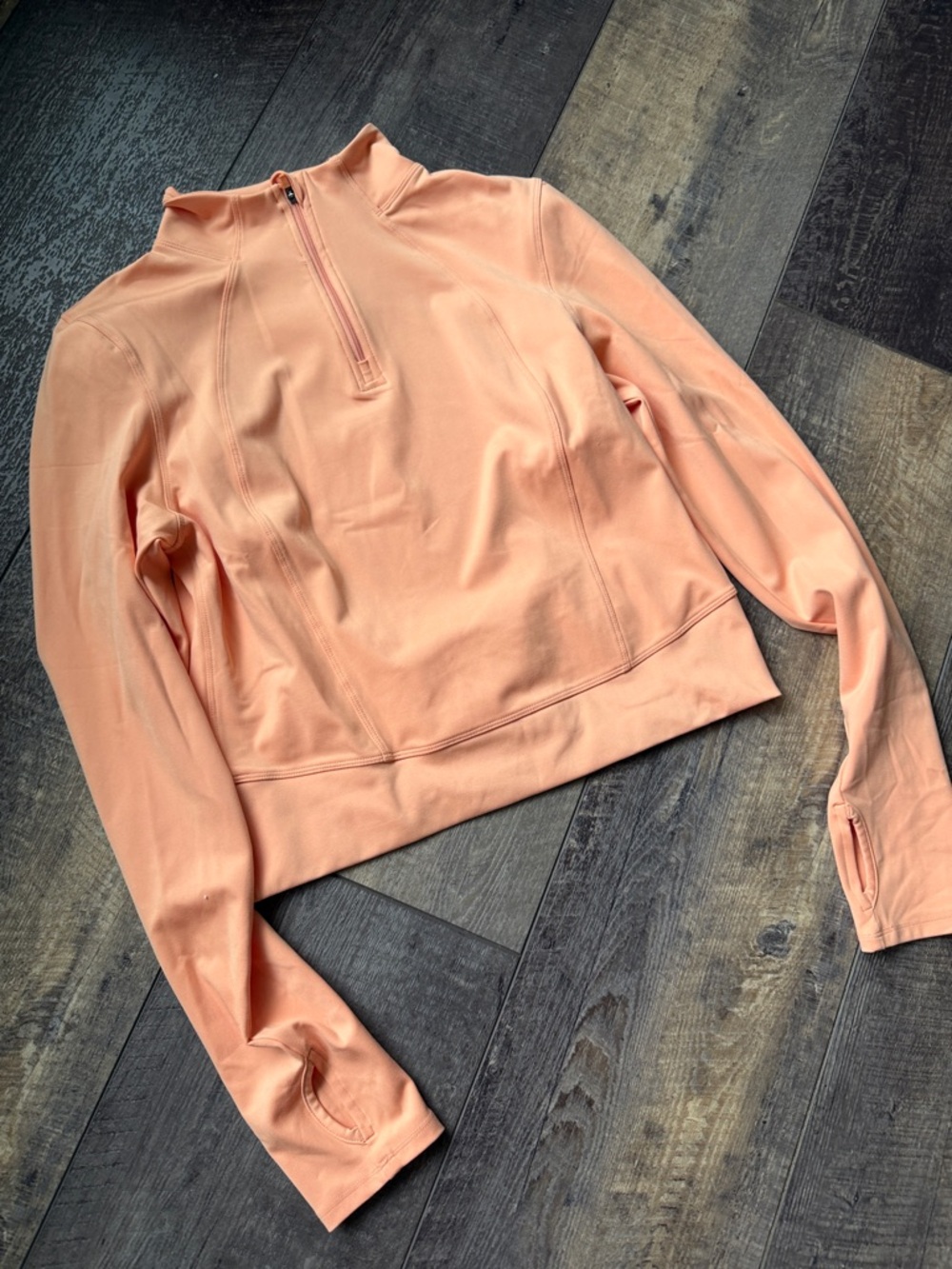 Yogalicious Peach Half-Zip Pullover